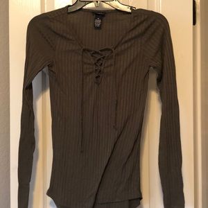 Rue 21 Long Sleeve Tie Up Shirt